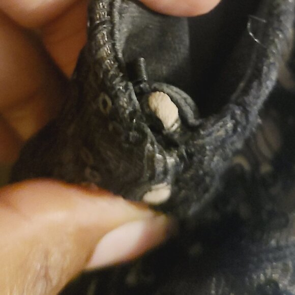 R&M Richards | Black & Taupe Lace Rouched Waist Cocktail Dress (Size 18W) - Picture 12 of 16